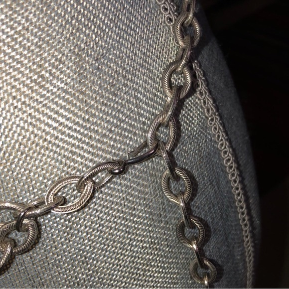 Vintage silver tone chain belt - Picture 3 of 3